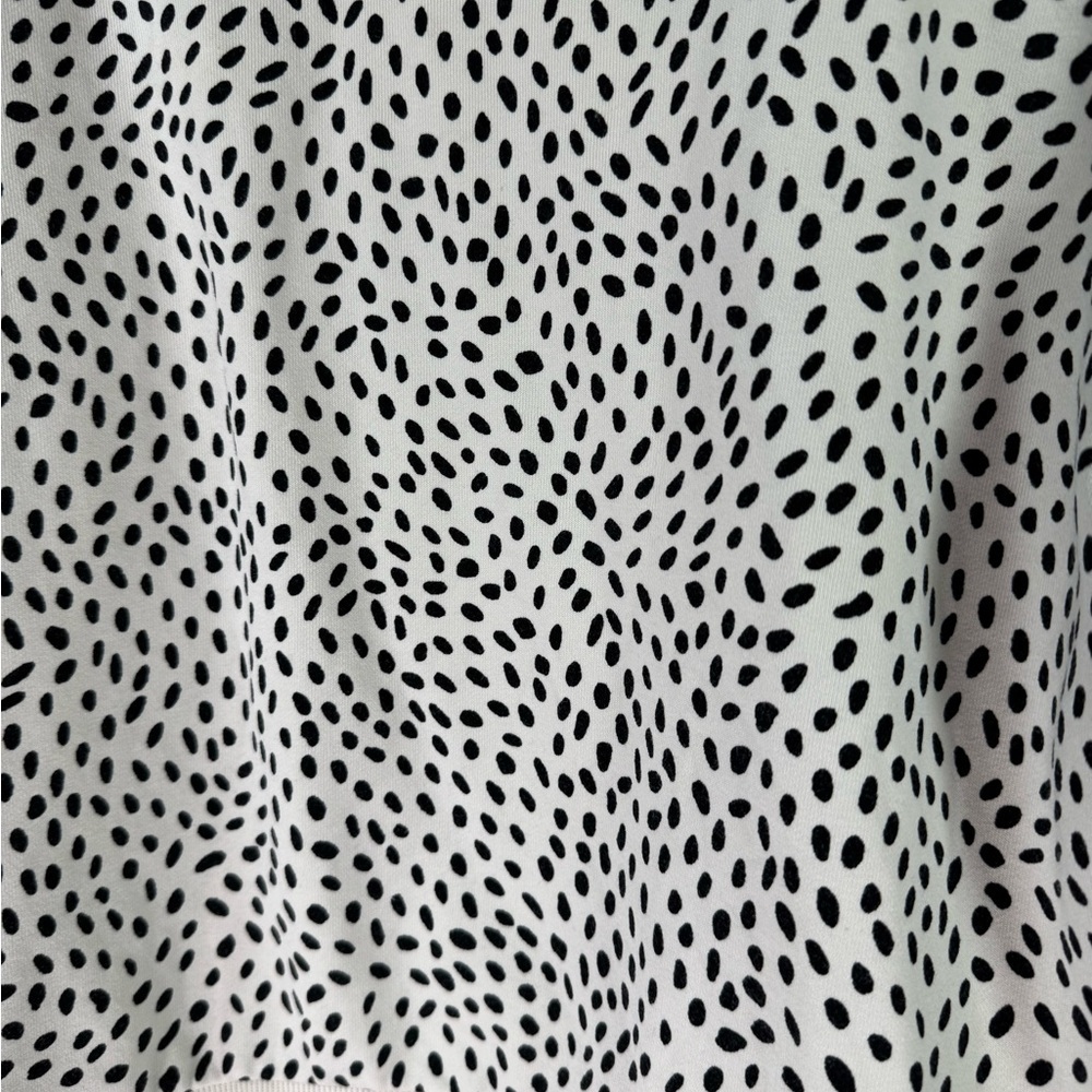 Calia Crewneck Sweatshirt Cream With Black Spots XS - Picture 3 of 8